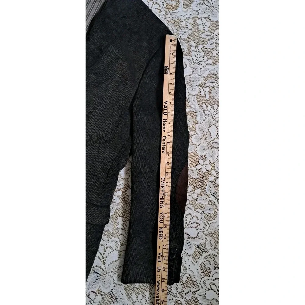 Chaps Mens Size 42R Blazer Dark Brown Corduroy Elbow Patches Sport Coat Preppy‎